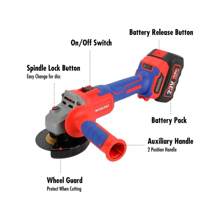 20V 100MM BRUSHLESS ANGLE GRINDER